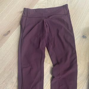 Lululemon leggings wine colored